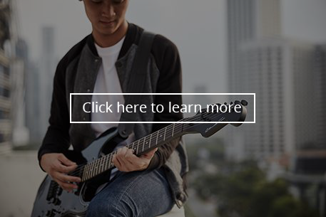 electric guitar at rooft top-hover style